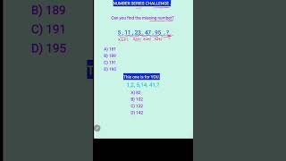 Can you solve this number series5, 11, 23, 47, 95,   | #numberseries