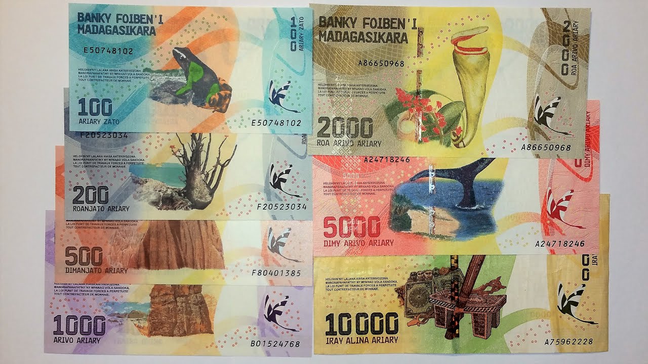 MADAGASCAR 2017 ISSUE BANKNOTES