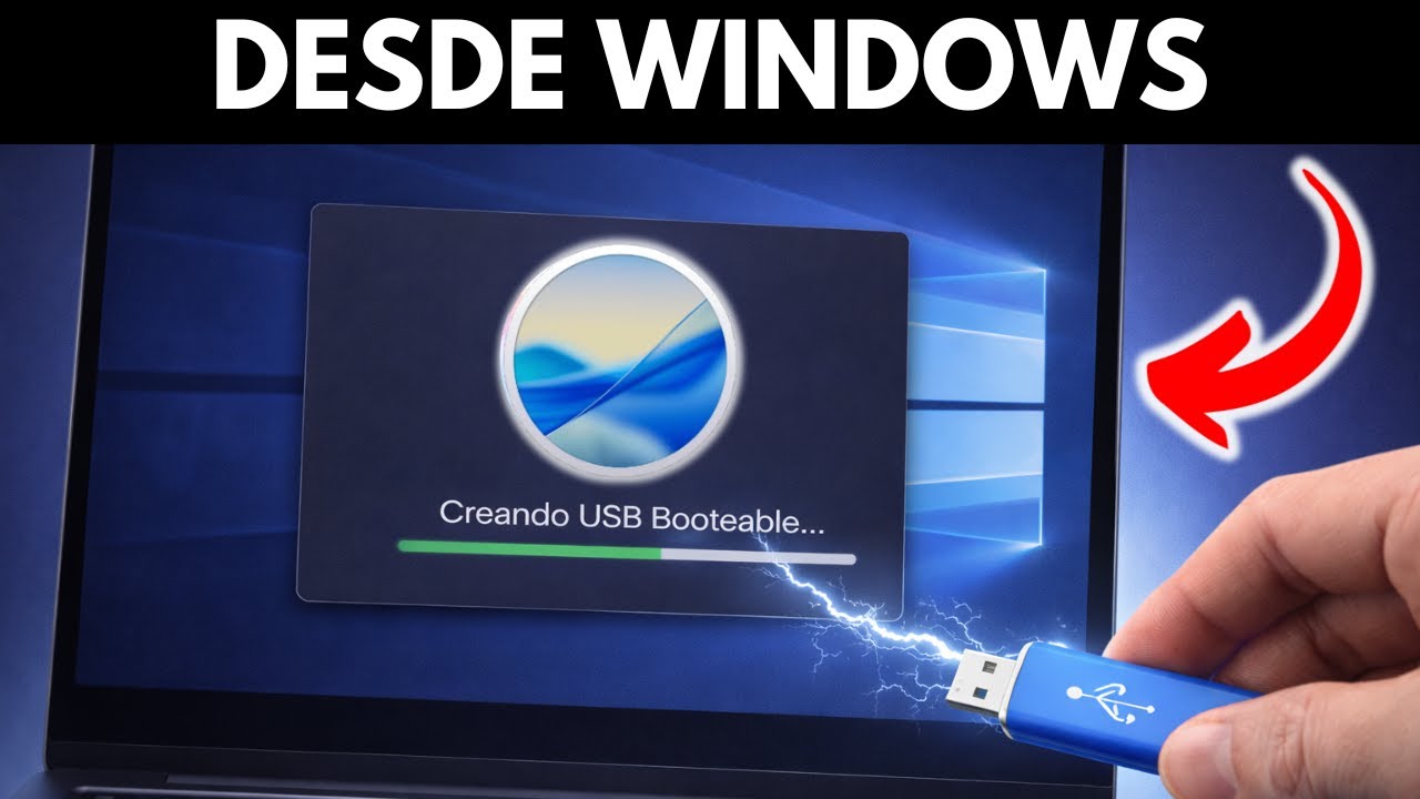 COMO CREAR USB BOOTEABLE DE MACOS DESDE WINDOWS