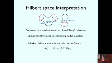 Beyond the Ensemble: Return of the Baby Universes - Henry Maxfield