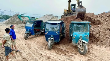Dàn Công nông một khối chở cát đá cực mạnh máy nổ 24 ngựa | ô tô , máy xúc múc cát | great truck