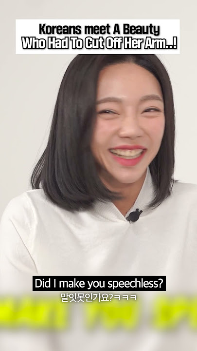 Koreans meet A Beauty Who Had To Cut Off Her Arm..! #Shorts