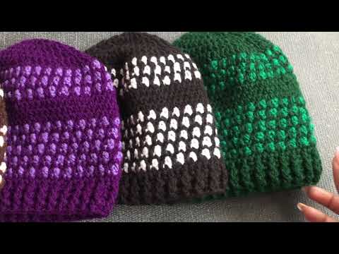 Easy crochet hat/three in one  crochet hat