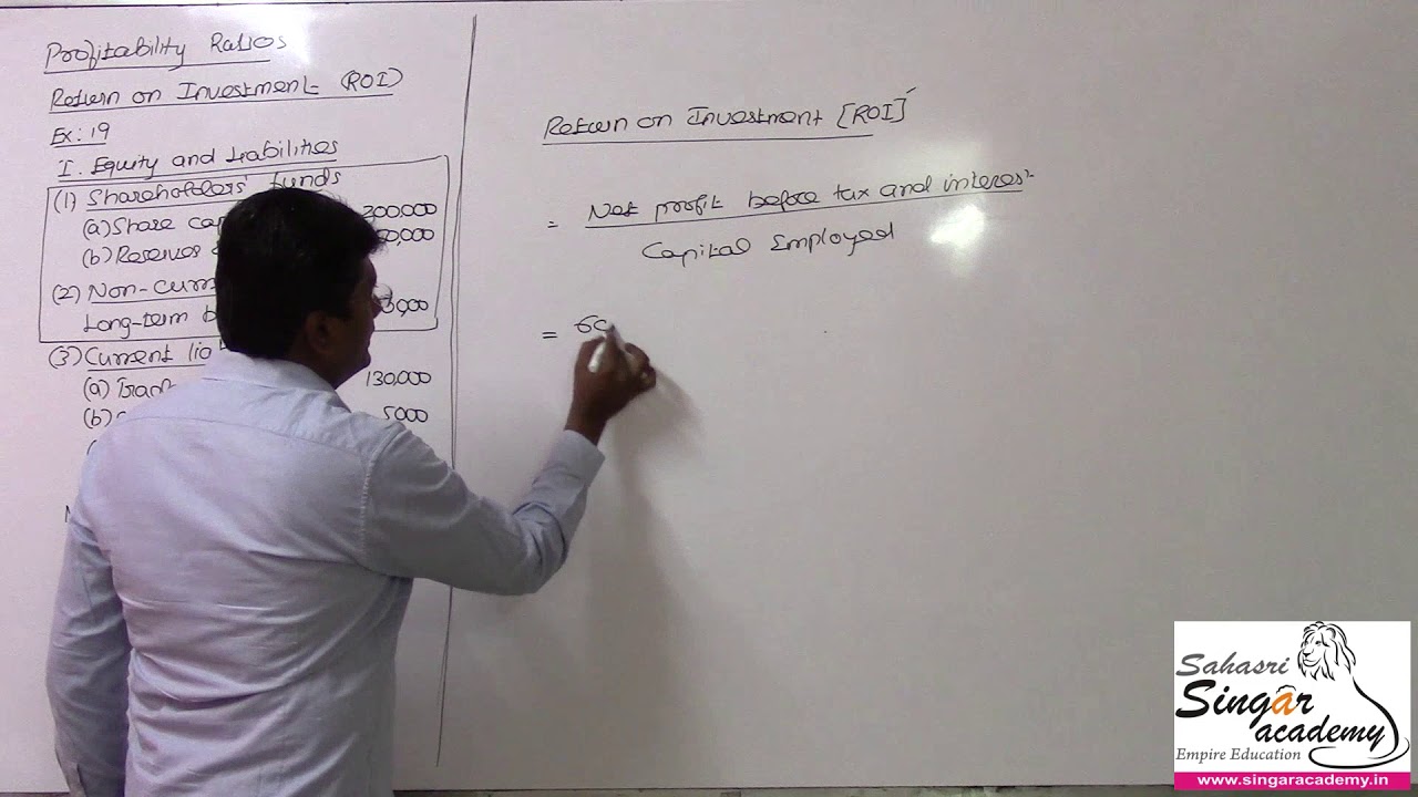 09 20 Ratio Analysis Profitability Ratios Exercise 19 YouTube