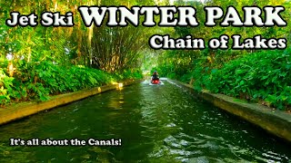 Best Lakes in Florida to Jet Ski?   Winter Park Chain of Lakes on PWCs #jetski Venetian Canal