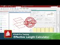 Using the Effective Length Calculator in STAAD.Pro