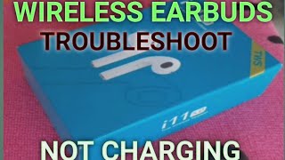 WIRELESS HEADSET i11 TWS not charging.