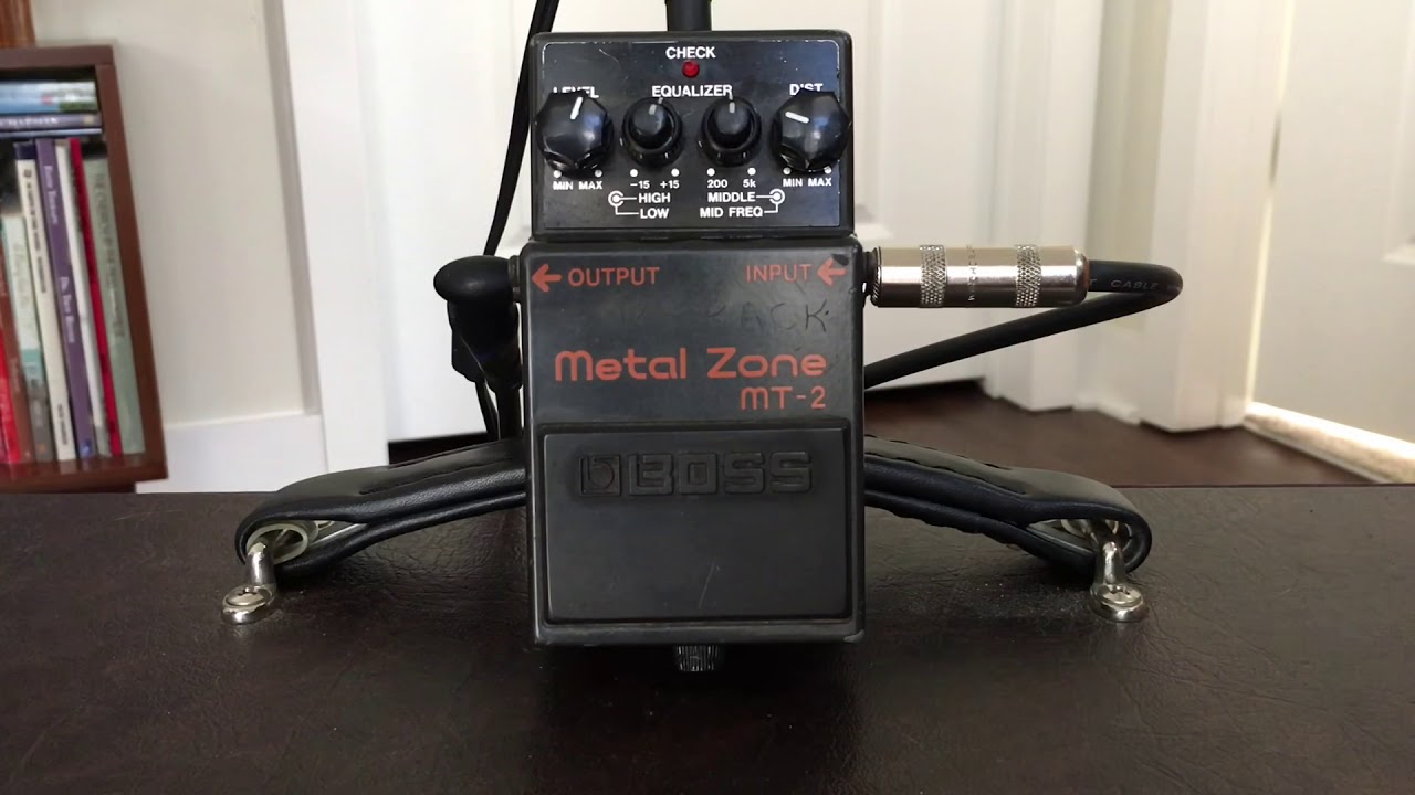 Boss MT-2 Metal Zone Custom Mod - Drop B - YouTube