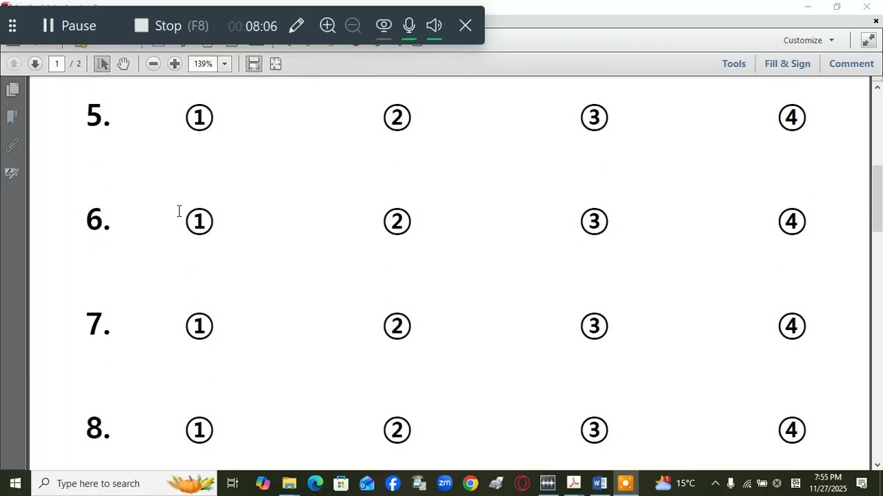 New Blank 듣기 7 (चार देखि आठ ओटा सम्म सोधिएको छ अभ्यास गर्नुहोस l )