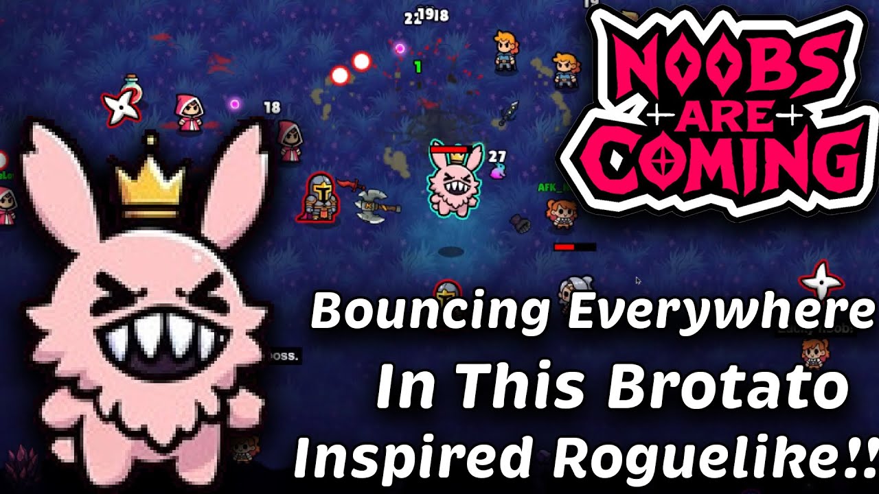 This Brotato inspired Rougelike Let's You Bounce All Over the Enemies!! | Noobs are Coming