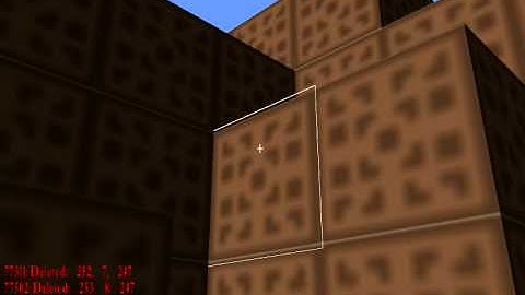 C# Voxel Engine - Cube side highlighting and deleting