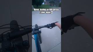 AliExpress E-bike failed catastrophically #ebike #fail #pov