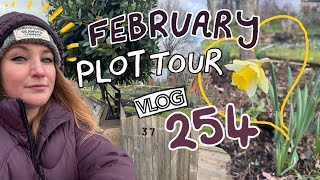 The February Plot Tour! + Potting Up the Chillies. Ep 254 || Plot 37