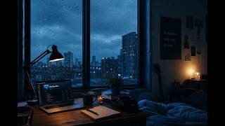 🌧️ Monday Blue Lofi 🌃Rainy Nights, Quiet Thoughts & Chill Beats To Relax/Study To