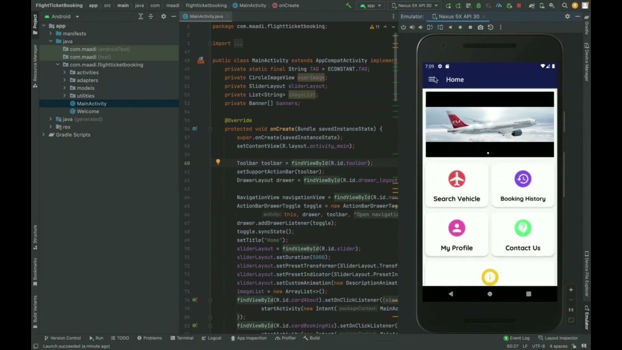 Flight Booking System | Android Project Tutorial | Android CRUD Project