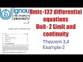 (v-12)Ignoucbcs bag bscg mathematics bmtc-132 diff. equations unit- 2 limit and continuity Ex-2