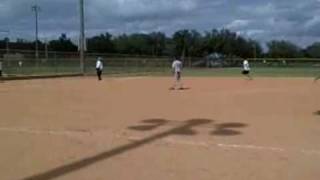 11. 11/2/08 Brian Feuer hits a triple for South Beach Dive and Surf vs Barracudas screenshot 2
