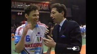 Mediolanum Milano - MAXICONO 11 aprile 1991 Renan Alzatore  #riportiamoilgrandevolleyaparma