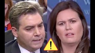 Jim Acosta Pretends to Be the Guiding Light for Sarah Sanders and President Trump