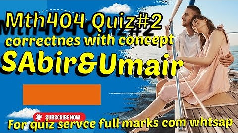 mth404 quiz no 2 2023 solution 100% correct ||mth404 quiz 2 solution|| Cs 201 quiz no 2 #solution