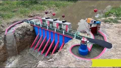 Build Mini Hydropower on a Small Stream With A Powerful Unit #trending #viralvideo