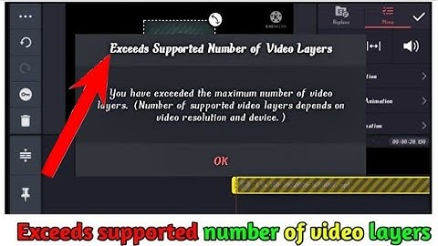 How to solve#exceed supported number of video layers in kinemaster 2022 #kinemaster exceeds problem