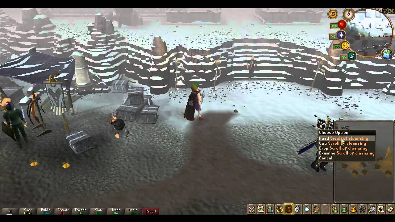 Runescape scroll of cleansing!!!!