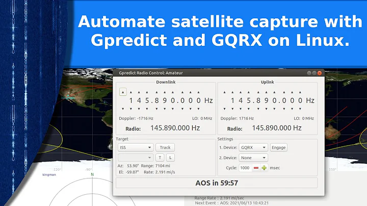 Ham Radio - Automate satellite capture with Gpredi...