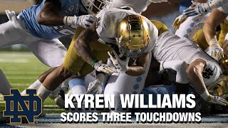 Notre Dame RB Kyren Williams Scores Three Touchdowns