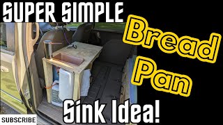 Installing a Bread Pan Sink: DIY Minivan Camper