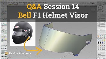 Autodesk Alias Tutorials I Q&A 14 - Bell F1 Helmet Visor