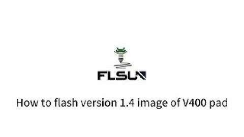 How to flash version 1.4 image of V400