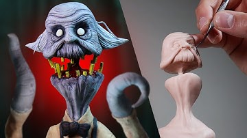 Making Up MY OWN Nightmare Character! The Barber AKA "The Worm" Polymer Clay Art Tutorial