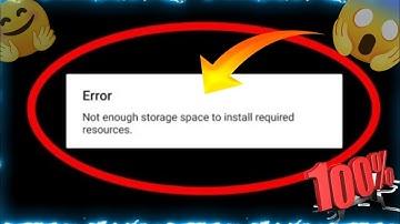 How To Fix Not Enough Storage Space to install required resources😓😓 Problem 100%🤗 Solved today