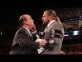 Paul Heyman hand delivers Triple H a lawsuit from Brock Lesnar: Raw, May 14, 2012