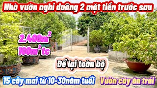 Tặng hết vườn cây cảnh và nhiều mai vàng khủng 30 năm tuổi. Giảm 250tr còn 170tr. Tiện ích bao quanh