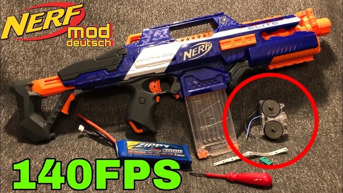 Easy 9v mod to make every Nerf blaster work like a Dart Zone blaster h