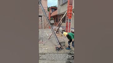 The process of concrete column rail transportation is shared