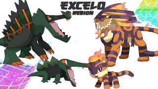 Complete Fakedex - Excelo Pokemon Region (Gen 9 Future Pokemon Evolutions)