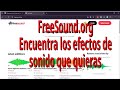 Freesound. Música y efectos de sonido sin derechos de autor.