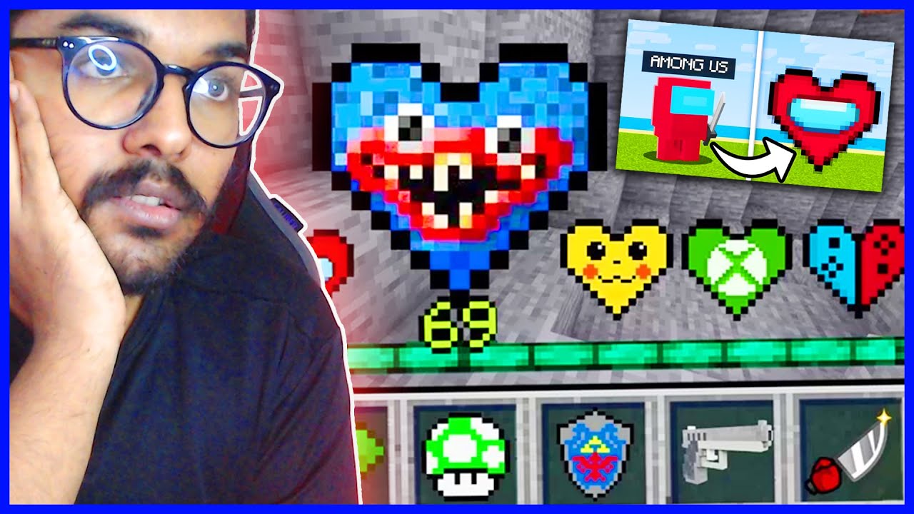 Minecraft But, There are Video Game Hearts | Minecraft Data pack mod ...