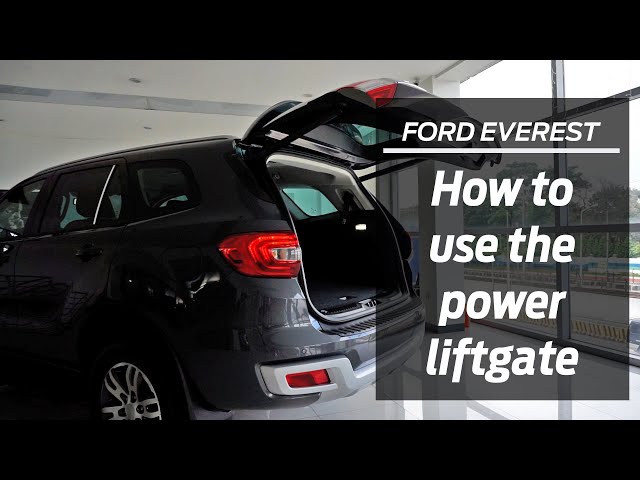 Power liftgate/tailgate Release and Height Adjustment - Ford How