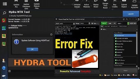 Hydra tool update software using humtool fix | hydra tool update error 2023 | Humtool