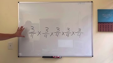 How to take an expression with fractions written in expanded form and rewrite it in exponential form