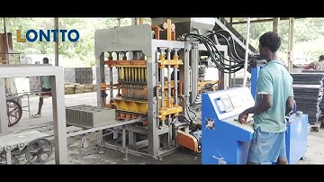 QT4-15 fully hydraulic automatic concrete block making machine at North America