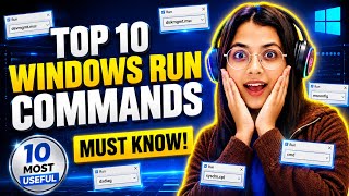 Top 10 Windows Run Commands Every User Should Know (Boost PC Speed 🚀)