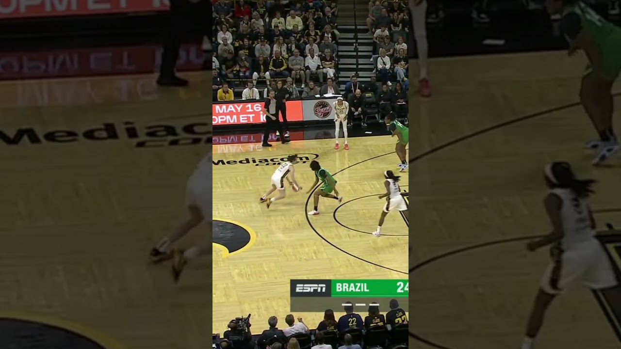 Caitlin Clark Gets to the Hoop vs. Brazil National Team 😮‍💨