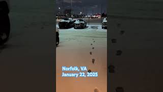 Current weather & Traffic in Norfolk Virginia, snow, ice