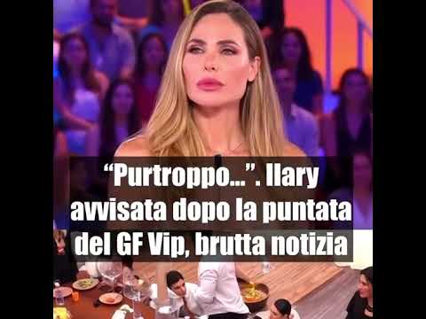 Video Ilary Blasi avvisata dopo la puntata del Grande Fratello Vip, una brutta notizia