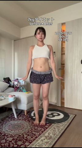 7kg痩せた女のダイエットBefore→After🏋🏾‍♀️❤❤️‍🔥 - YouTube
